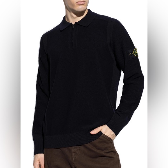 Stone Island Other - Stone Island Men’s Compass-Badge Knitted Jumper Sweater in Black, New